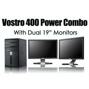  Dual Monitor Power Combo Set   Dell Vostro 400 Mini Tower 