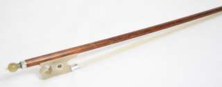 BAROQUE STYLE Snakewood Violin Bow White HORN FROG #G1106  