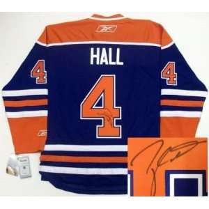   Hall Signed Uniform   Edmonton Oilers Real Rbk