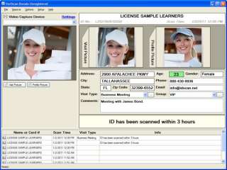 Access Control ID Driver License Data capture software  
