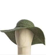 style #311068401 olive crochet raffia beaded sunhat