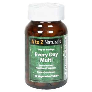  A to Z Naturals Every Day Multi, Vegetarian Tablets , 180 