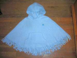 OLD NAVY LIGHT BLUE GIRLS CAPE with HOOD SIZEMED 2 4  