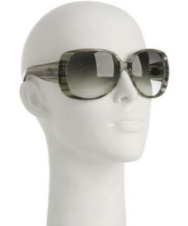 Gucci black glitter stripe oversized sunglasses   