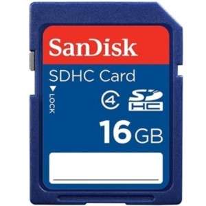 SANDISK SD HC SDHC 16GB 16G 16 G GB FLASH MEMORY CARD  