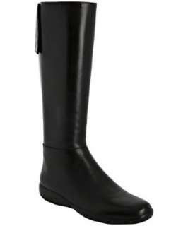 Prada Prada Sport black nappa leather flat boots   
