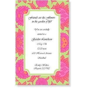   Engagement Announcements   Bright Blooms Invitation 