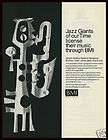 1976 BMI Jazz Giants of Our Time Tenor Sax Player Sculpture Trade Ad