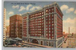 Linen Postcard..La Salle Street Station..Chicago,Illinois/IL  