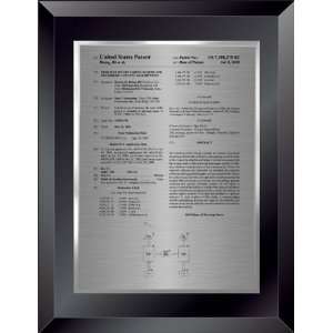  Black Glass Patent Plaque: Office Products