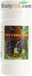 OPC 9 Grape Seed Extract 100 mg, 100 Tabs, Anti oxident  