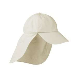  Adams 6 Panel Cap with Elongated Bill and Neck Cape   STONE 
