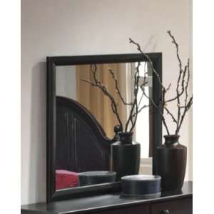  Bedroom Mirror Transitional Style in Black Finish: Home 