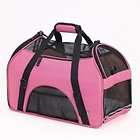 Soft Sided Pet Dog Cat Carrier w/ Ventilated Sides Removable Fleece 