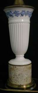 WEDGWOOD QUEENSWARE Lavender on Cream Electric Lamp  