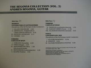 ANDRES SEGOVIA LPLegenary Vol. 2 MCA 42067  