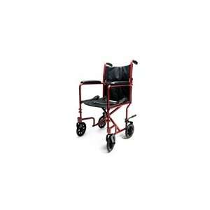  Transport Chair 17 Lightweight Aluminum Red Health 