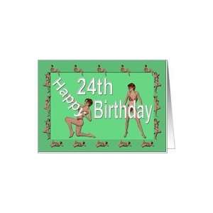  24th Birthday Pin Up Girls, Green Card Toys & Games