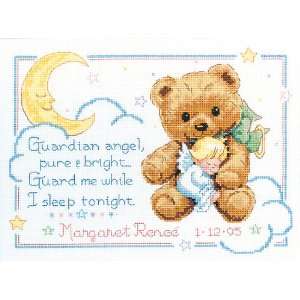   Counted Cross Stitch, Cuddly Bear Birth Record: Arts, Crafts & Sewing
