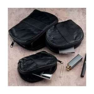   Stonetrade Design Genuine Leather Travel/Make Up Bag Set Electronics