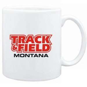  Mug White  Track and Field   Montana  Usa States Sports 