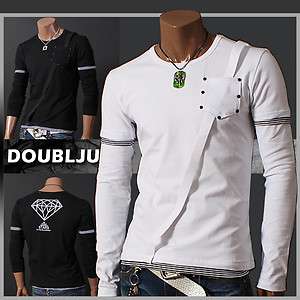 Mens Casual round Stunning layered Style Tshirts (TH01)  