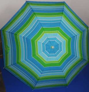 Clamp On Umbrella SPF 50 Rating Blue/Light Blue Green/White  
