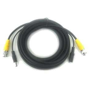   BNC Male (Plug) & DC Male Siamese Patch Cable 100 Ft : MMA B59DCX 100