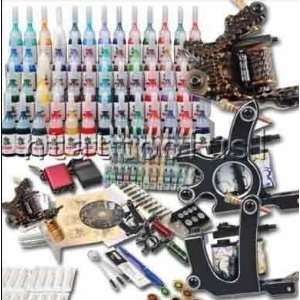 Tattoo Kit 3 Top Machine Guns 40 Color Ink Power Supply Needle Mgt26 