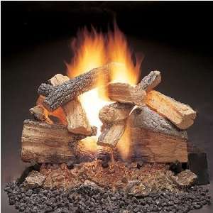 Monessen 30 Inch Split Pine Vented Gas Log With Remote Ready   Hi/LO 