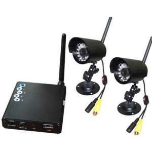  Wireless Two Camera High Resolution DVR Security System 