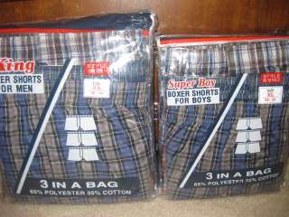 Lot of 3 Boxer Shorts for Men Boys assorted Designs  