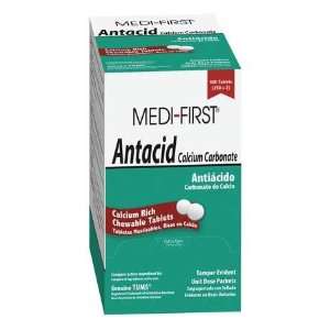   MEDI FIRST 80213 Antacid Tablets,2 Tabs/Pack,PK 500