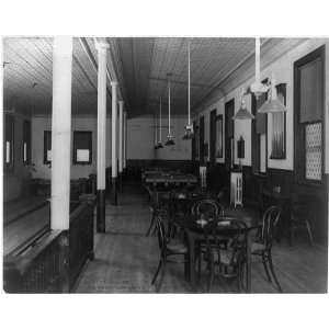  Billiard room in Elks club,N.Y.?,c1910,tables,chairs 