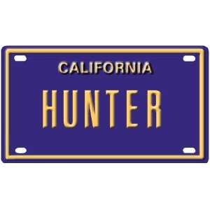   Hunter Mini Personalized California License Plate 