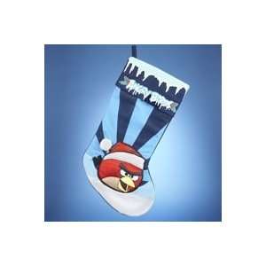  Angry Birds 19 Red Bird Applique Stocking: Home & Kitchen