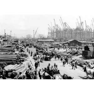 Exclusive By Buyenlarge Hog Island   Shipbuilding Yards Philadelphia 
