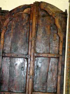 Rustic Wooden Teak Doors Solid Wood with Iron Indian  