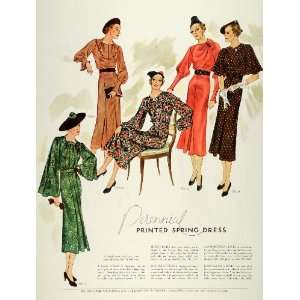  1936 Print McCalls Dressmaker Patterns Women Children 