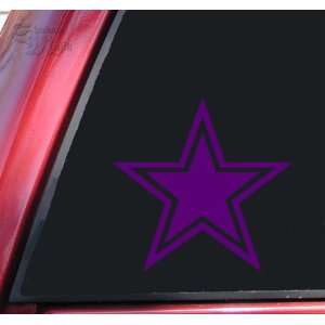  Star With Outline Vinyl Decal Sticker   Purple Automotive
