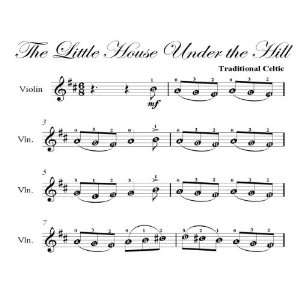  Little House Under the Hill Easy Violin Sheet Music 