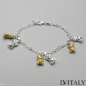  Dv Italy Gold Plated Silver Bracelet: DV ITALY: Jewelry