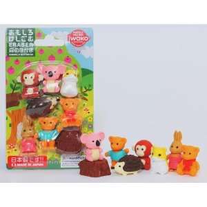  Animal Erasers Carded Sets. Assorted.: Toys & Games
