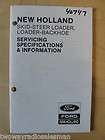 New Holland Skid Steer Loader Service Specifications 778 779 781 784 