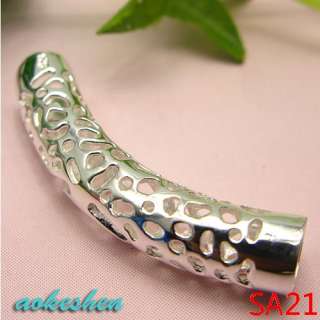 ASSORTED 925 Sterling Silver tube charms Pendant BEADS FIT BRACELET sa 