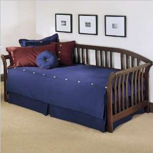   Bed Group Salem Wood Daybed in Mahogany Finish with Pop Up Trundle
