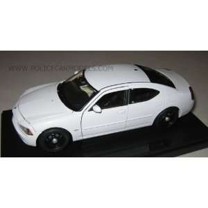  Welly 1/24 Dodge Charger Police Car   Blank White: Toys 