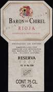 Marques de Riscal Baron de Chirel 2001 