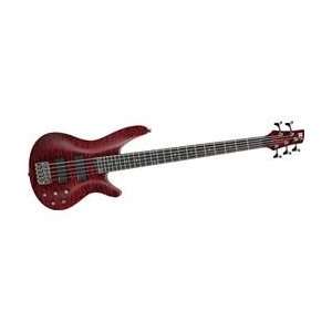  Ibanez Sra555 5 String Electric Bass Black Berry: Musical 