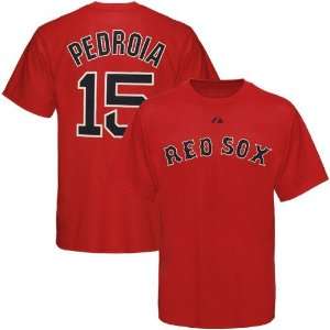  Dustin Pedroia Boston Red Sox YOUTH Red Name and Number T 